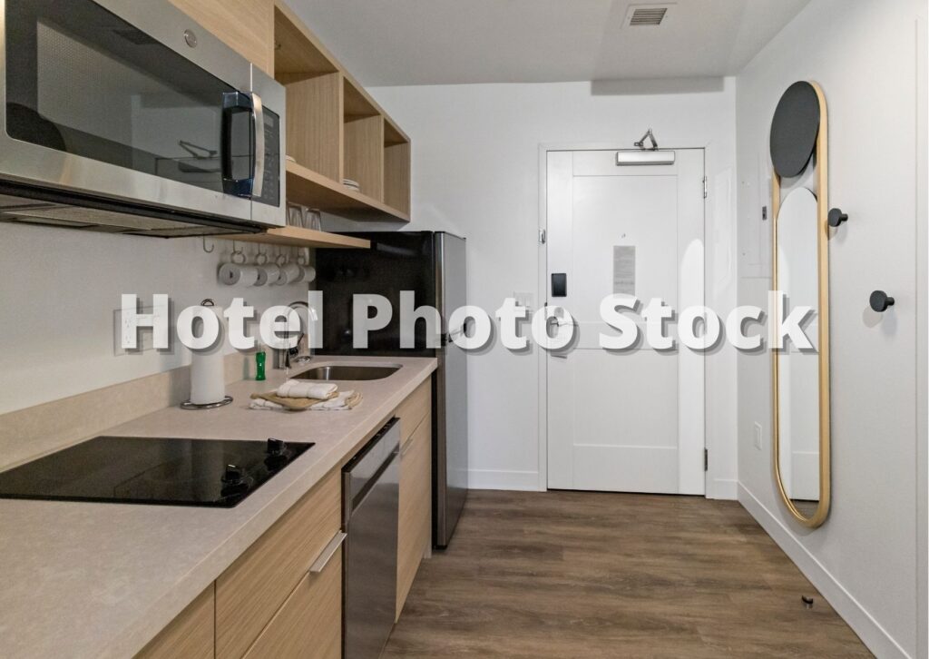 Extended Stay Hotel Room Kitchen