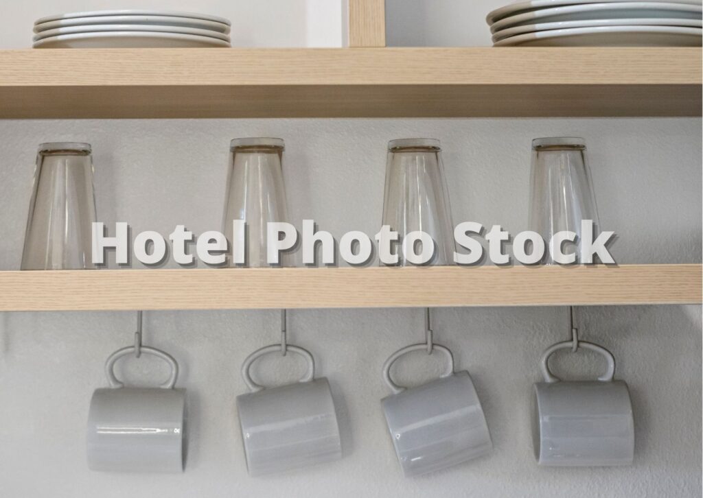 Hotel Room Kitchen Shelf